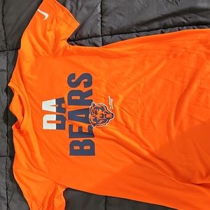 Nike NFL Chicago Bears Orange Dri-FIT Local Legend T-Shirt. Men's Size Small.